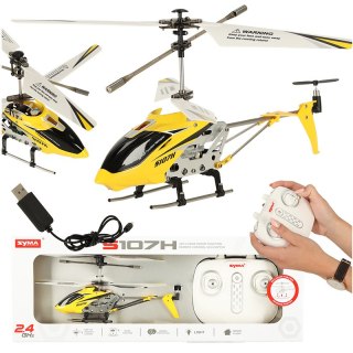 Helikopter zdalnie sterowany na pilota RC SYMA S107H 2.4GHz RTF żółty