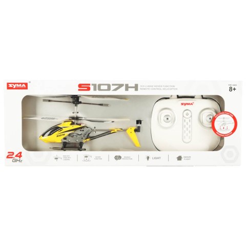 Helikopter zdalnie sterowany na pilota RC SYMA S107H 2.4GHz RTF żółty