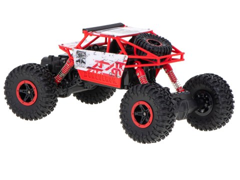 Samochód zdalnie sterowany na pilota RC Rock Crawler HB 2,4GHz 1:18 czerwony