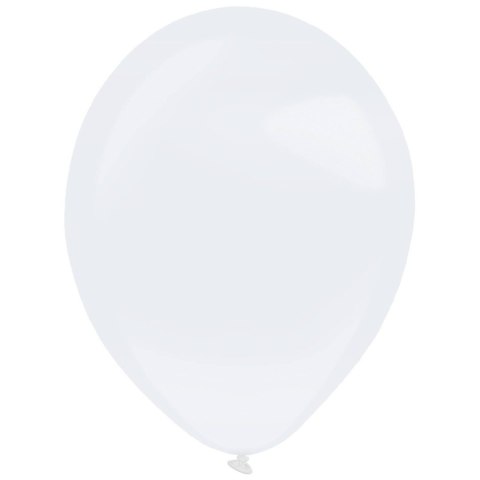 Balony lateksowe Białe, Decorator Pearl Frosty White, 28cm, 50 szt.