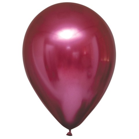 Balony lateksowe Ciemny Róż, Decorator Satin Luxe Chrome Pomegranate, 28cm, 50 szt.