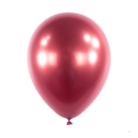 Balony lateksowe Ciemny Róż, Decorator Satin Luxe Chrome Pomegranate, 28cm, 50 szt.