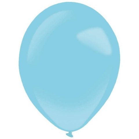 Balony lateksowe Niebieskie, Decorator Fashion Caribbean Blue, 35cm, 50 szt.