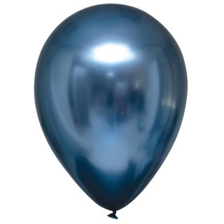 Balony lateksowe Niebieskie, Decorator Satin Luxe Chrome Azur, 12cm, 100 szt.