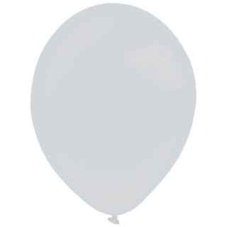 Balony lateksowe Srebrne, Decorator Metallic Silver, 35cm, 50 szt.