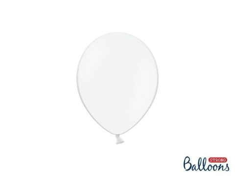 Balony lateksowe Strong, Białe, Pastel Pure White, 12cm, 100 szt.