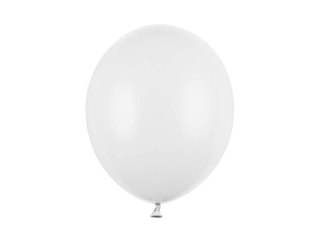 Balony lateksowe Strong, Białe, Pastel Pure White, 30cm, 100 szt.