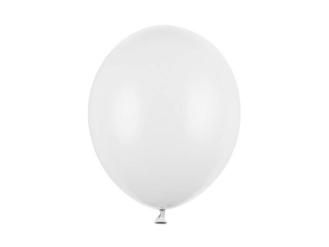 Balony lateksowe Strong, Białe, Pastel Pure White, 30cm, 100 szt.