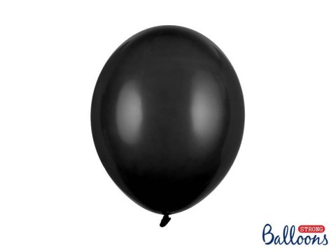 Balony lateksowe Strong, Czarne, Pastel Black, 30cm, 100 szt.