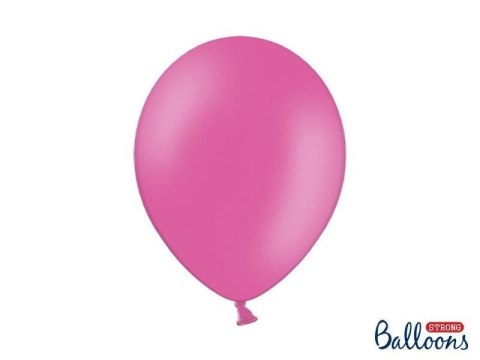 Balony lateksowe Strong, Fuksja, Pastel Hot Pink, 30cm, 100 szt.