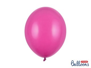 Balony lateksowe Strong, Fuksja, Pastel Hot Pink, 30cm, 100 szt.