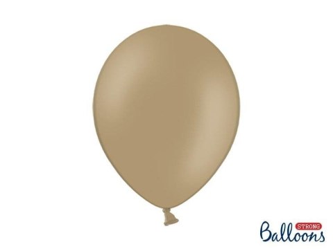 Balony lateksowe Strong, Pastel Cappuccino, 30cm, 50 szt.