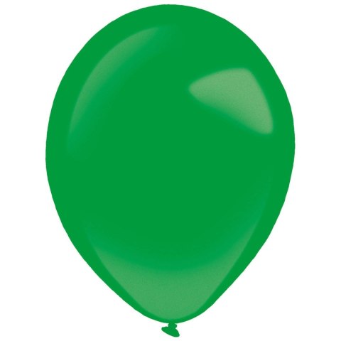 Balony lateksowe Zielone, Decorator Metallic Festive Green, 12cm, 100 szt.