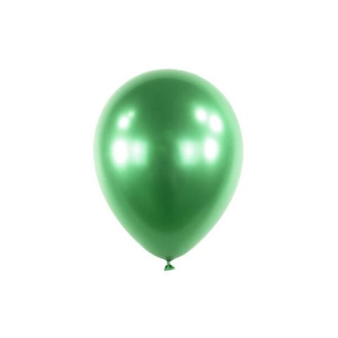 Balony lateksowe Zielone Satin Luxe Chrome Emerald, 12cm, 100 szt.