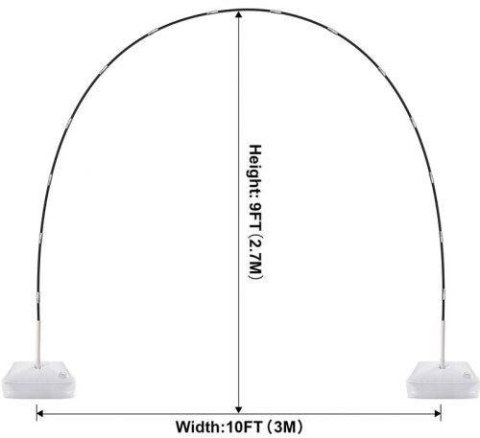Łuk na balony, stelaż do dekoracji 3 metry