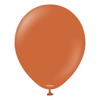 Balony Kalisan Retro Rust Orange, pomarańczowy, 30 cm, 100 szt.