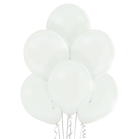 Balony lateksowe B105, Białe Pastel White, 30cm, 100 szt.