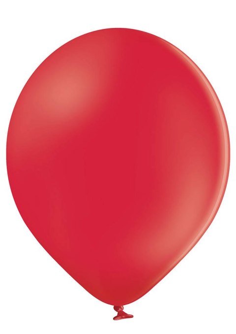 Balony lateksowe B105 Czerwone, Pastel Red, 30cm, 100 sztuk,