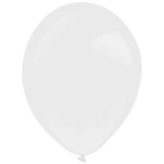 Balony lateksowe Białe, Decorator Standard Frosty White, 28cm, 50 szt.