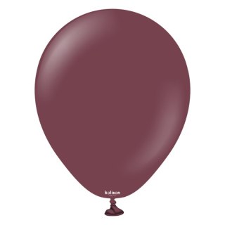 Balony lateksowe Burgundy, czerwony 13cm, 100 szt.