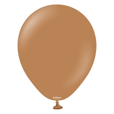 Balony lateksowe Caramel Brown, brązowe 13cm, 100 szt.