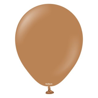 Balony lateksowe Caramel Brown, brązowe 45cm, 25 szt.