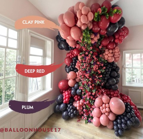 Balony lateksowe Deep Red, czerwony 13 cm, 100 szt.