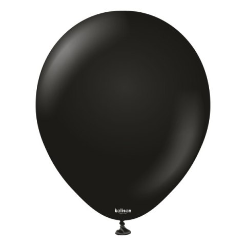 Balony lateksowe Kalisan Black czarne 30cm, 100 szt.