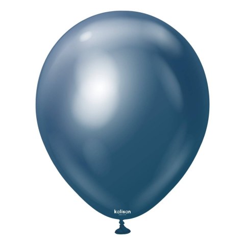 Balony lateksowe Kalisan Mirror Navy, niebieskie, 30 cm, 50 szt.