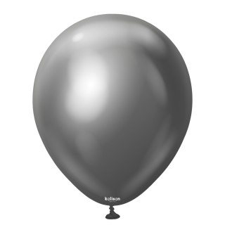 Balony lateksowe Kalisan Mirror Space Grey, szary 30 cm, 50 szt.