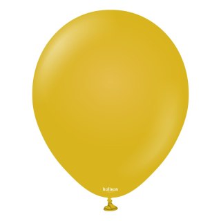 Balony lateksowe Kalisan Retro Mustard, 30 cm, 100 szt.