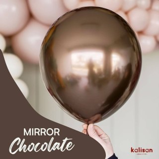 Balony lateksowe Mirror Chocolate, brązowy, 45 cm, 25 szt.