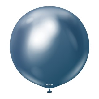 Balony lateksowe Mirror Navy, niebieski, 45 cm, 25 szt.