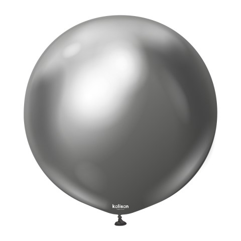 Balony lateksowe Mirror Space Grey, szary, 45 cm, 25 szt.