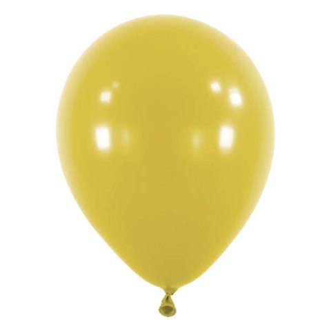 Balony lateksowe Musztardowe, Decorator Fashion Mustard, 12cm, 100 szt.