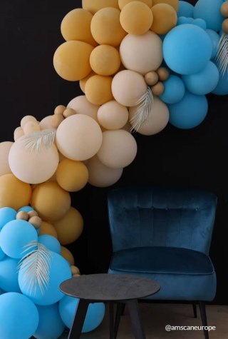 Balony lateksowe Musztardowe, Decorator Mustard, 61cm, 4 szt.