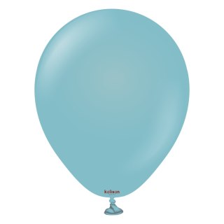 Balony lateksowe Retro Blue Glass, niebieski 13 cm, 100 szt.