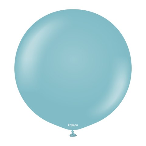 Balony lateksowe Retro Blue Glass, niebieski 45 cm, 25 szt.