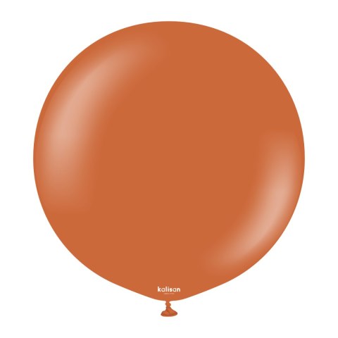 Balony lateksowe Retro Rust Orange, 45 cm, 25 szt.