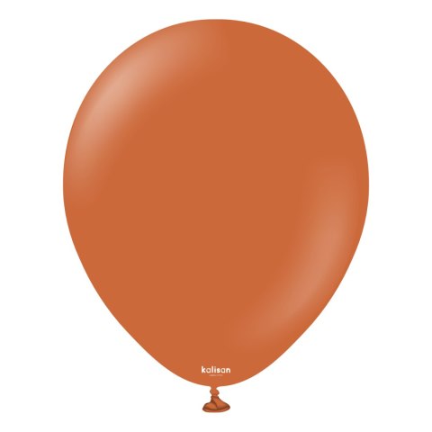 Balony lateksowe Retro Rust Orange, pomarańczowy, 13 cm, 100 szt.