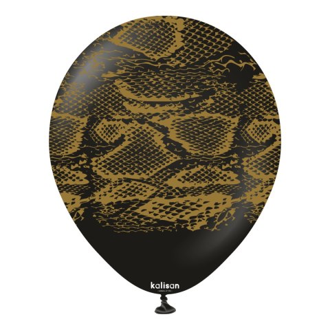 Balony lateksowe Safari Snake Black, wąż, 30 cm, 25 szt.