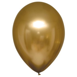 Balony lateksowe Złote, Decorator Satin Luxe Gold, 12cm, 100 szt.