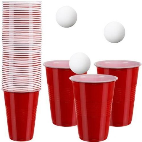 Gra Beer Pong, 50 kubeczków