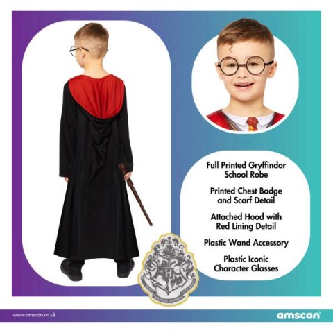 Strój, Kostium przebranie Harry Potter Deluxe 8-10 lat