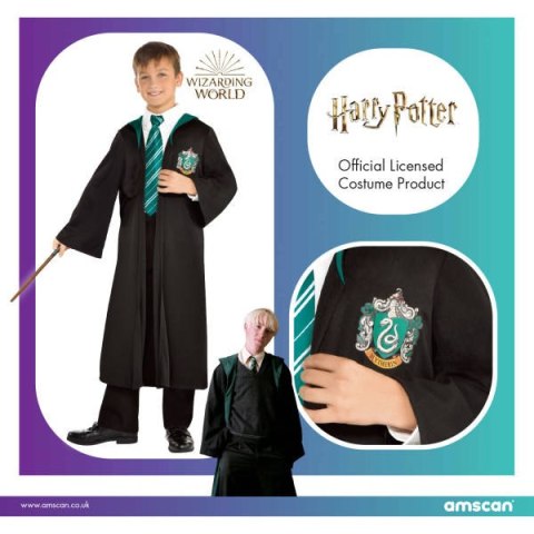 Strój, Kostium przebranie Harry Potter, Slytherin 8-10 lat