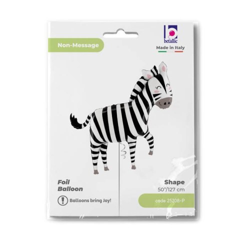 Balon Foliowy Zebra, dżungla Safari 127cm