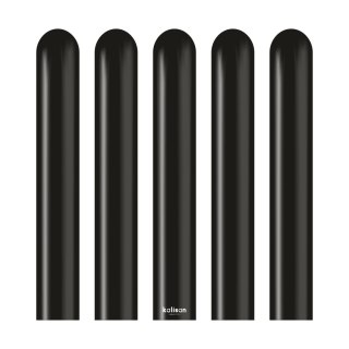 Balony do modelowania 260M, Standard Black, Czarne 115cm, 100 szt.