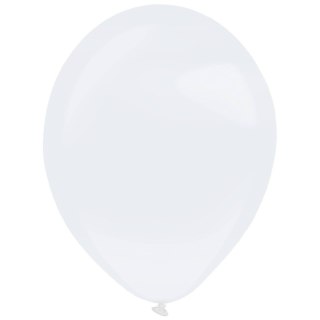 Balony lateksowe Białe, Decorator Pearl Frosty White, 35cm, 50 szt.