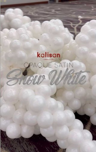 Balony lateksowe Kalisan Snow White, 30 cm, 50 szt.