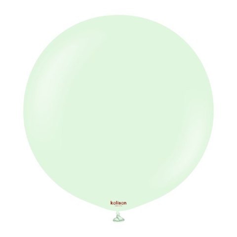 Balony lateksowe Macaron Pale Green, zielony, 45 cm, 25 szt.